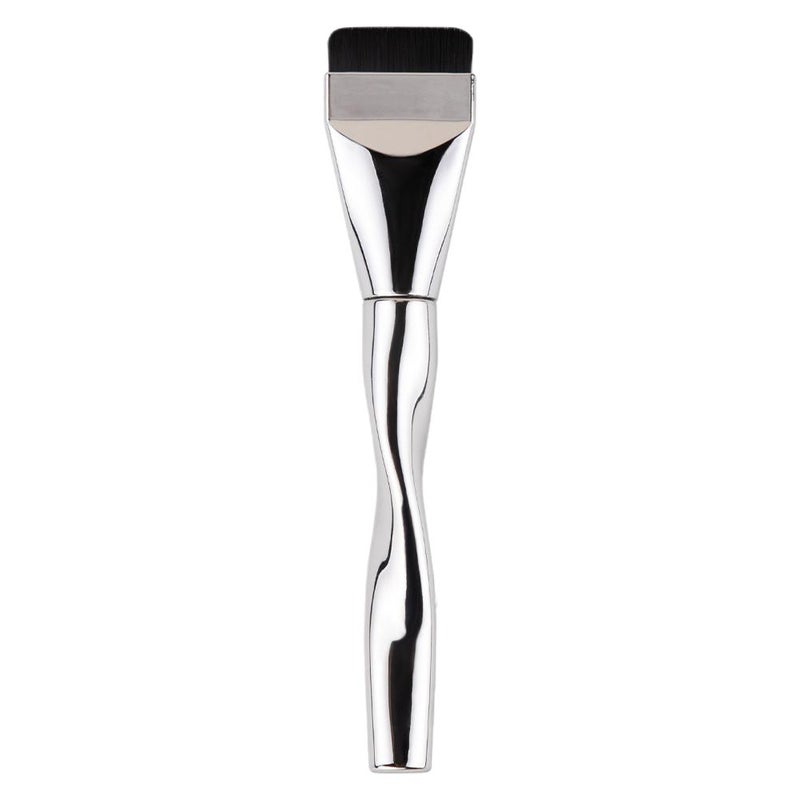 Spiral flat-top foundation brush, lightweight and doesn't absorb much product. Makeup tool.